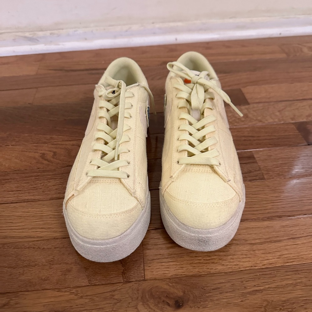 Nike Yellow Knit Sneakers